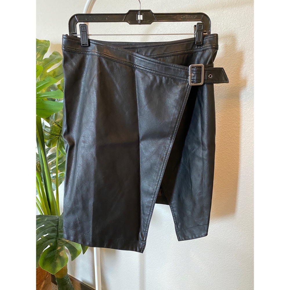 Faux Leather Skirt